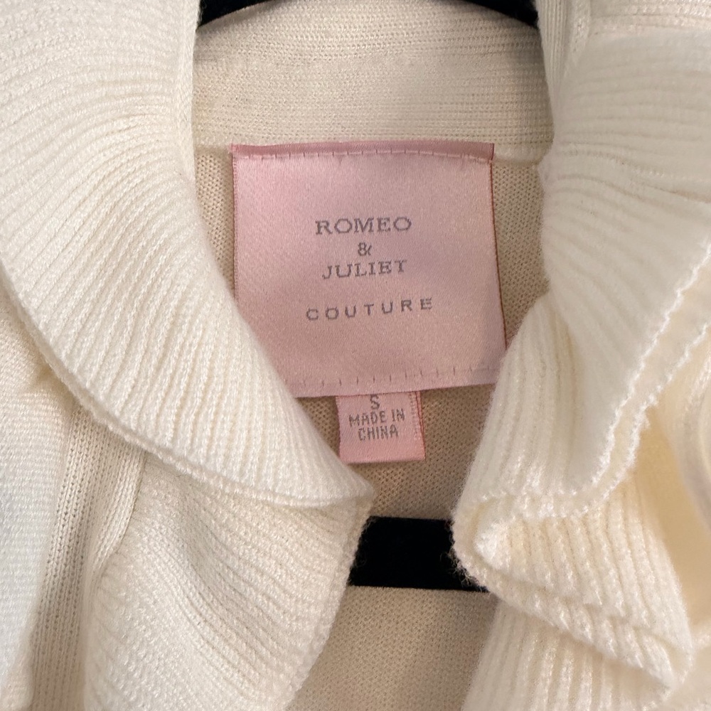 Cozy Cream Ruffle Sweater - Picture 2 of 4